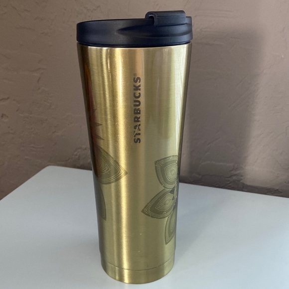Starbucks Other - ✨Starbucks 2013 Gold Lotus Travel Tumblr - 12oz